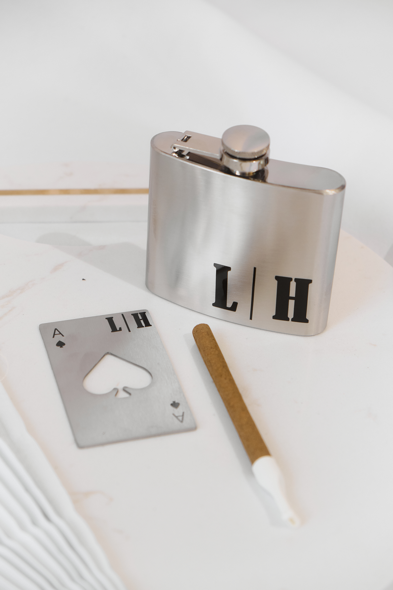 Personalized Hip Flask & Bottle Opener